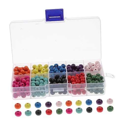 HEALSOPTHY 1 Schachtel Bunte Holzperlen Rund mit DIY Bastelperlen für Armbänder Halsketten Holzperlen für Schmuckherstellung und Wohnkultur Garland Zubehör HEALSOPTHY 1 Schachtel Bunte Holzperlen Rund mit DIY Bastelperlen für Armbänder Halsketten Holzperlen für Schmuckherstellung und Wohnkultur Garland Zubehör von HEALSOPTHY