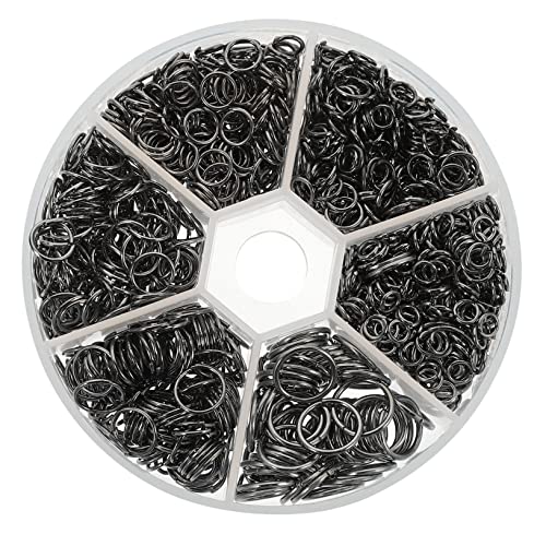 HEALSOPTHY 1 Schachtel Kleine Offene Biegeringe für DIY Armbänder und Schwarzer Metallring Bastelzubehör für Schmuckherstellung und Kreative Projekte HEALSOPTHY 1 Schachtel Kleine Offene Biegeringe für DIY Armbänder und Schwarzer Metallring Bastelzubehör für Schmuckherstellung und Kreative Projekte von HEALSOPTHY