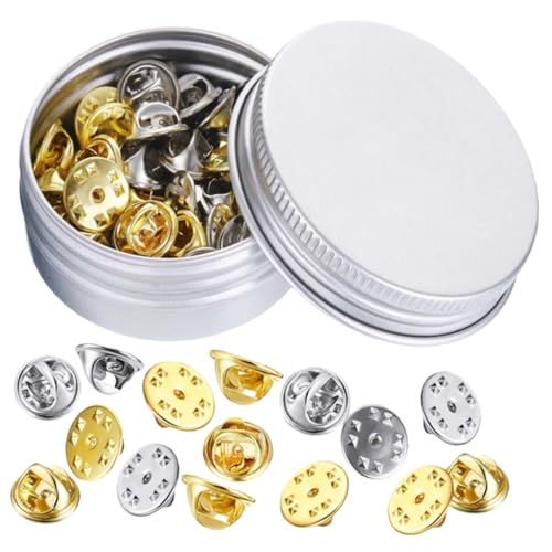 HEALSOPTHY 1 Schachtel Metall Pin Backs Ersatz Verschluss Broschennadeln Basteln Anstecknadeln Kleidung Sicherheitsverschluss Leicht Tragbar für Abzeichen Namensschilder HEALSOPTHY 1 Schachtel Metall Pin Backs Ersatz Verschluss Broschennadeln Basteln Anstecknadeln Kleidung Sicherheitsverschluss Leicht Tragbar für Abzeichen Namensschilder von HEALSOPTHY