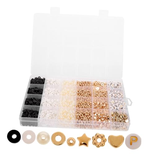 HEALSOPTHY 1 Schachtel Teiliges DIY Schmuckperlen Freundschaftsarmbänder Perlen Mix Pastell Bunte Zwischenperlen für Armband Halskette Schmuckherstellung Erwachsene von HEALSOPTHY