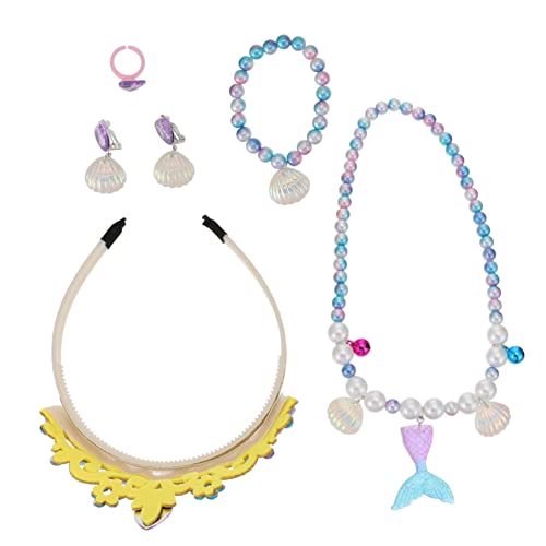 HEALSOPTHY 1 Set Meerjungfrauen Accessoires Halskette Perlenarmband Meerjungfrauen Cosplay Schmuck Anhänger Armband Meerjungfrauen Ring Ohrringe Handgelenk Hals Handgelenk HEALSOPTHY 1 Set Meerjungfrauen Accessoires Halskette Perlenarmband Meerjungfrauen Cosplay Schmuck Anhänger Armband Meerjungfrauen Ring Ohrringe Handgelenk Hals Handgelenk von HEALSOPTHY