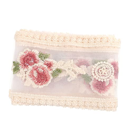 HEALSOPTHY 1 Stück Handgemachte DIY Spitze Material für Haarspangen Stickerei Rosenblütenrüschen Lange Deko für Kleidung und Bastelarbeiten HEALSOPTHY 1 Stück Handgemachte DIY Spitze Material für Haarspangen Stickerei Rosenblütenrüschen Lange Deko für Kleidung und Bastelarbeiten von HEALSOPTHY