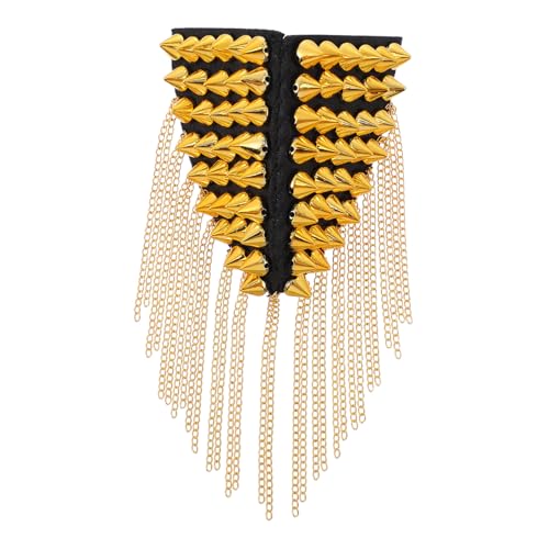 HEALSOPTHY 1 Stück Vintage Punk Rivet Schulterklappen mit Quaste für Kostümpartys Zeremonien und Aufführungen Stilvolles Accessoire für Blazer und HEALSOPTHY 1 Stück Vintage Punk Rivet Schulterklappen mit Quaste für Kostümpartys Zeremonien und Aufführungen Stilvolles Accessoire für Blazer und von HEALSOPTHY