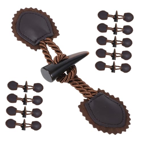 HEALSOPTHY 10 Paare Resin Horn Knebelknöpfe für Mäntel Stabile Verschlussknöpfe zum Annähen Langlebige Kleidungsschmuck für Wintermäntel und DIY Nähzubehör Tiefbraun Vielseitiges HEALSOPTHY 10 Paare Resin Horn Knebelknöpfe für Mäntel Stabile Verschlussknöpfe zum Annähen Langlebige Kleidungsschmuck für Wintermäntel und DIY Nähzubehör Tiefbraun Vielseitiges von HEALSOPTHY