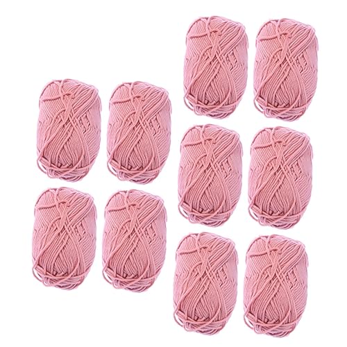 HEALSOPTHY 10 Rollen Baumwollgarn für Diy Handarbeiten Weiche Atmungsaktive Strickwolle zum Häkeln mit Frischen Farben für Projekte HEALSOPTHY 10 Rollen Baumwollgarn für Diy Handarbeiten Weiche Atmungsaktive Strickwolle zum Häkeln mit Frischen Farben für Projekte von HEALSOPTHY