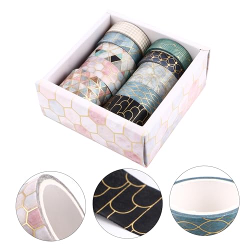 HEALSOPTHY 10 Rollen Washi Masking Tape Leicht Ablösbar Kreative DIY Klebebänder für Scrapbook Notebook Tape Dekoratives Bastelband für Kunsthandwerk und Geschenkverpackung HEALSOPTHY 10 Rollen Washi Masking Tape Leicht Ablösbar Kreative DIY Klebebänder für Scrapbook Notebook Tape Dekoratives Bastelband für Kunsthandwerk und Geschenkverpackung von HEALSOPTHY