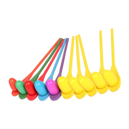 HEALSOPTHY 10 Sätze Teiliges Holz Eierbalancierspiel mit Bunten Löffeln und Eiern Robustes Balancespielzeug für Staffelrennen Outdoor Spiel und Sensorische Frühförderung HEALSOPTHY 10 Sätze Teiliges Holz Eierbalancierspiel mit Bunten Löffeln und Eiern Robustes Balancespielzeug für Staffelrennen Outdoor Spiel und Sensorische Frühförderung von HEALSOPTHY