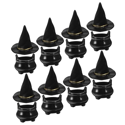 HEALSOPTHY 10 Sätze Teiliges Mini Halloween und Hexenhut Kreative Micro Landschaft Dekoration für Puppenhäuser DIY Festival Zubehör Schwarze Miniatur Zauberer Accessoires für Halloween Party HEALSOPTHY 10 Sätze Teiliges Mini Halloween und Hexenhut Kreative Micro Landschaft Dekoration für Puppenhäuser DIY Festival Zubehör Schwarze Miniatur Zauberer Accessoires für Halloween Party von HEALSOPTHY