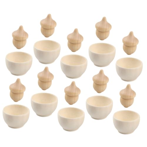 HEALSOPTHY 10 Sätze Unbehandelte Holzschalen und Eicheln zum Bemalen DIY Bastelset für Glatte Oberfläche Robustes Naturholz Originelles Bastelspielzeug und Desktop Dekoration HEALSOPTHY 10 Sätze Unbehandelte Holzschalen und Eicheln zum Bemalen DIY Bastelset für Glatte Oberfläche Robustes Naturholz Originelles Bastelspielzeug und Desktop Dekoration von HEALSOPTHY