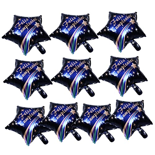 HEALSOPTHY 10 Stück 1 Satz Geburtstag Luftballons enthalten Zahlenballons Dekorationen süße Luftballons groß Party hochzeitsdeko Dekorationsballons aus Aluminiumfolie Luftballons von HEALSOPTHY