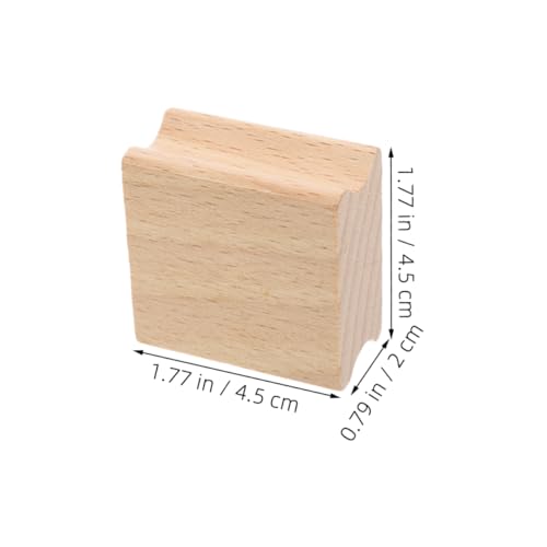 HEALSOPTHY 10 Stück Blanko Buchenholz Stempelblock Langlebige Holzstempel für DIY Basteln Scrapbooking Unbedruckte Oberfläche zum Individuellen Schnitzen und Gestalten Vielseitig Einsetzbar von HEALSOPTHY