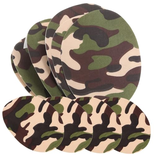 HEALSOPTHY 10 Stück Camouflage Bügelflicken zum Aufbügeln und Aufnähen Leichte Kompakte Applikationen für Jacken Jeans Rucksäcke Strapazierfähige Reparatur Dekorationspatches von HEALSOPTHY
