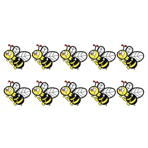 HEALSOPTHY 10 Stück Cartoon Bienen Bügelflicken Bestickte Applikationen für Kleidung Jeans Hüte und Taschen für Diy Projekte und Reparaturen HEALSOPTHY 10 Stück Cartoon Bienen Bügelflicken Bestickte Applikationen für Kleidung Jeans Hüte und Taschen für Diy Projekte und Reparaturen von HEALSOPTHY
