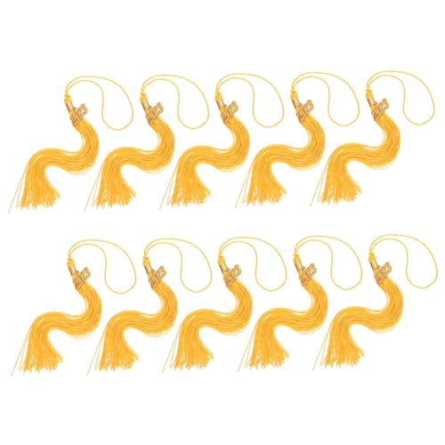 HEALSOPTHY 10 Stück Graduation Hat Quasten mit Jahreszahl Hochwertige Abschlussmützen Dekoration für Abschlussfeiern Diy Tasseln für Bachelor und Master HEALSOPTHY 10 Stück Graduation Hat Quasten mit Jahreszahl Hochwertige Abschlussmützen Dekoration für Abschlussfeiern Diy Tasseln für Bachelor und Master von HEALSOPTHY