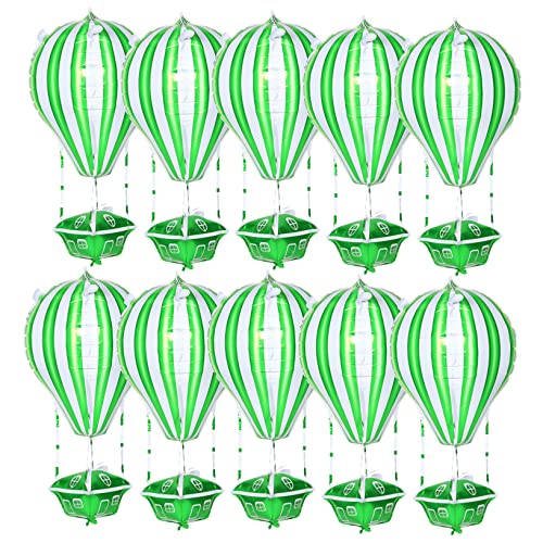 HEALSOPTHY 10 Stück Heißluftballon Grün Und Luftballons für Geburtstagsfeiern Größer Junge Geburtstagsfeier Ballon Geburtstagsparty liefert Aluminiumfolie Green HEALSOPTHY 10 Stück Heißluftballon Grün Und Luftballons für Geburtstagsfeiern Größer Junge Geburtstagsfeier Ballon Geburtstagsparty liefert Aluminiumfolie Green von HEALSOPTHY