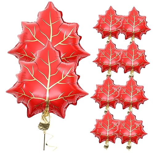 HEALSOPTHY 10 Stück Herbstblatt Luftballons Dekorative Folienballons für Thanksgiving Feste und Herbstfeiern Kreative Gestaltung für Unvergessliche Erinnerungen HEALSOPTHY 10 Stück Herbstblatt Luftballons Dekorative Folienballons für Thanksgiving Feste und Herbstfeiern Kreative Gestaltung für Unvergessliche Erinnerungen von HEALSOPTHY