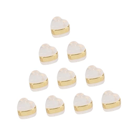 HEALSOPTHY 10 Stück Herzförmige Ohrstecker Silikon Teiliges Diy Schmuckzubehör für Ohrringe für Designs Partys Geburtstage und Valentinstag HEALSOPTHY 10 Stück Herzförmige Ohrstecker Silikon Teiliges Diy Schmuckzubehör für Ohrringe für Designs Partys Geburtstage und Valentinstag von HEALSOPTHY