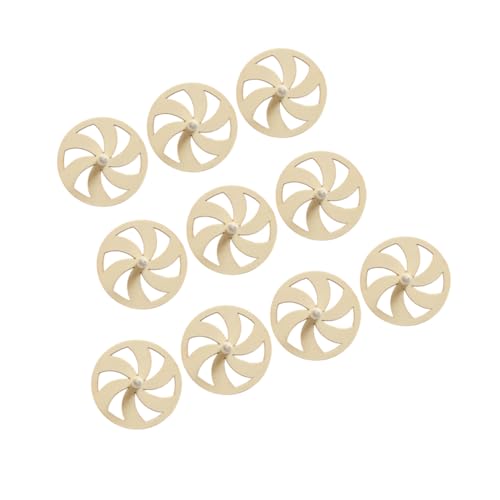 HEALSOPTHY 10 Stück Kinderkreisel bastelset basteln für malerkittel Kind handwerken für Educational Toys unfertiges Oberteil Oberteile für Bambus von HEALSOPTHY