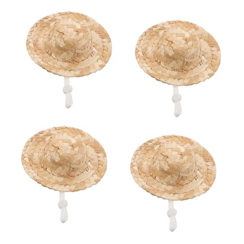 HEALSOPTHY 10 Stück Mini Strohhüte mit Kinnriemen Handgewebte Puppenhüte Stilvolle Sombreros für DIY Puppenhaus Dekoration Sommerliche Accessoires für Puppen HEALSOPTHY 10 Stück Mini Strohhüte mit Kinnriemen Handgewebte Puppenhüte Stilvolle Sombreros für DIY Puppenhaus Dekoration Sommerliche Accessoires für Puppen von HEALSOPTHY