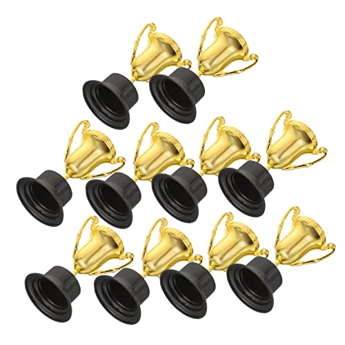 HEALSOPTHY 10 Stück Mini Trophäen für Plastik Auszeichnungen für Wettbewerbe Partypreise und Schulbelohnungen Dekorativ und Farbenfroh für Junge Mädchen von HEALSOPTHY
