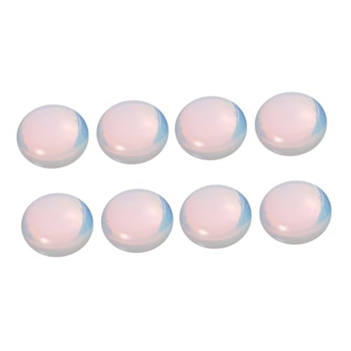 HEALSOPTHY 10 Stück Opal Schmucksteine Flach Boden DIY Bastelsteine für Damen Mädchen Schmuckanhänger Zubehör Handgefertigt Stein Dekoration von HEALSOPTHY