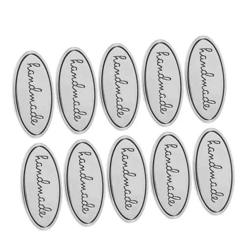 HEALSOPTHY 10 Stück Ovale Handgeprägte Metall Etiketten aus Zinklegierung mit Unterlegscheiben Langlebige Labels zum Annähen für DIY Kleidung Taschen Jeans und Schuhdekorationen HEALSOPTHY 10 Stück Ovale Handgeprägte Metall Etiketten aus Zinklegierung mit Unterlegscheiben Langlebige Labels zum Annähen für DIY Kleidung Taschen Jeans und Schuhdekorationen von HEALSOPTHY