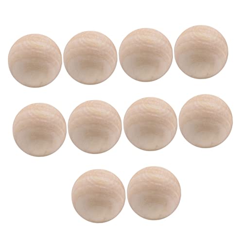 HEALSOPTHY 10 Stück Runde Holzperlen ohne Bohrung Natürliche Lotus Holzperlen für Diy Schmuckherstellung und Malerei Bastelprojekte und Heimdekoration von HEALSOPTHY