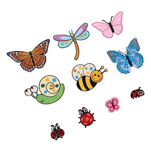 HEALSOPTHY 10 Stück Schmetterlingsinsektenaufkleber Stoffreparaturflicken Nähen Vintage-patches Stickerei-applikationspatch Quilten Motive Für Flecken Stoffflicken Selbstklebend Bestickt HEALSOPTHY 10 Stück Schmetterlingsinsektenaufkleber Stoffreparaturflicken Nähen Vintage-patches Stickerei-applikationspatch Quilten Motive Für Flecken Stoffflicken Selbstklebend Bestickt von HEALSOPTHY