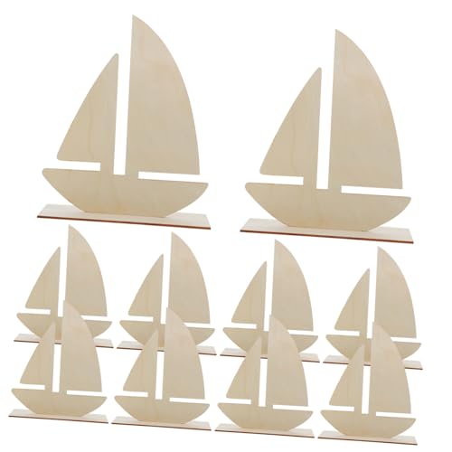 HEALSOPTHY 10 Stück Segelschiff Holzscheiben Unvollendete Holzverzierungen für DIY Bastelprojekte für Malen Dekorieren und Kreative Gestaltungen HEALSOPTHY 10 Stück Segelschiff Holzscheiben Unvollendete Holzverzierungen für DIY Bastelprojekte für Malen Dekorieren und Kreative Gestaltungen von HEALSOPTHY