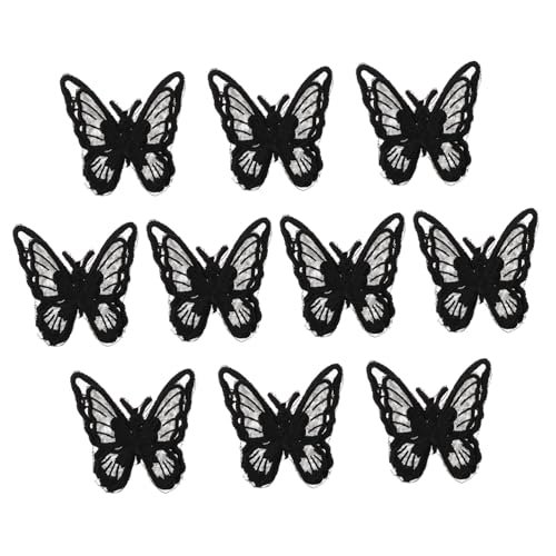HEALSOPTHY 10 Stück Teiliges Bestickte Schmetterling Bügelflicken DIY Applikationen zum Aufbügeln und Aufnähen Doppellagige Stoffpatches Schwarz für Kleidung Reparatur und Dekoration HEALSOPTHY 10 Stück Teiliges Bestickte Schmetterling Bügelflicken DIY Applikationen zum Aufbügeln und Aufnähen Doppellagige Stoffpatches Schwarz für Kleidung Reparatur und Dekoration von HEALSOPTHY