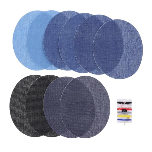 HEALSOPTHY 10 Stück Teiliges Bügelflicken aus Baumwolle mit Ovaler Form Inklusive Nähset zur Verstärkung für Jeans Jacken Rucksäcke und Hüte Schnelle Reparatur Beschädigter Kleidung Wie Knie HEALSOPTHY 10 Stück Teiliges Bügelflicken aus Baumwolle mit Ovaler Form Inklusive Nähset zur Verstärkung für Jeans Jacken Rucksäcke und Hüte Schnelle Reparatur Beschädigter Kleidung Wie Knie von HEALSOPTHY