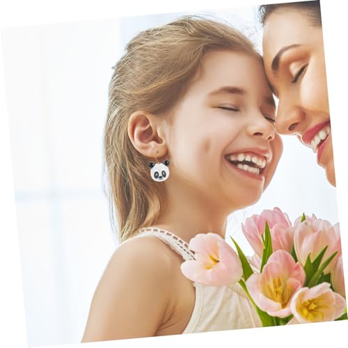 HEALSOPTHY 10 Stück Teiliges Bunte Holzperlen mit Panda tierkopf Natürliche Holzperlen zum Auffädeln für DIY Schmuckherstellung Kreative Bastelperlen für Armbänder und Schlüsselanhänger von HEALSOPTHY