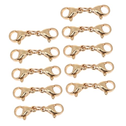 HEALSOPTHY 10 Stück Teiliges Edelstahl Lobster Karabinerverschlüsse Robust Langlebig für Halsketten Armbänder DIY Schmuckverbinder Geeignet für Schmuckherstellung und Bastelarbeiten HEALSOPTHY 10 Stück Teiliges Edelstahl Lobster Karabinerverschlüsse Robust Langlebig für Halsketten Armbänder DIY Schmuckverbinder Geeignet für Schmuckherstellung und Bastelarbeiten von HEALSOPTHY