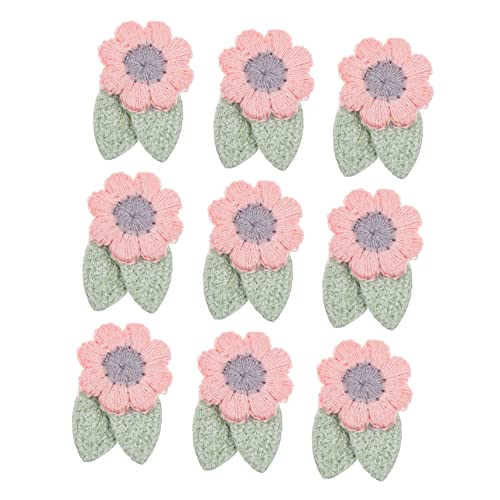 HEALSOPTHY 10 Stück Teiliges Gestickte Blumenapplikationen für Kleidung DIY Patches zur Dekoration von T Shirts Kleidern Taschen Handgemachte Stoffblumen für Kreative Projekte von HEALSOPTHY