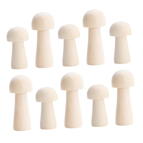 HEALSOPTHY 10 Stück Teiliges Holz pilz figuren Naturfarbene DIY holzpuppen für Glatte Oberfläche Sichere Bastel dekoration von Kreativität und Feinmotorik HEALSOPTHY 10 Stück Teiliges Holz pilz figuren Naturfarbene DIY holzpuppen für Glatte Oberfläche Sichere Bastel dekoration von Kreativität und Feinmotorik von HEALSOPTHY