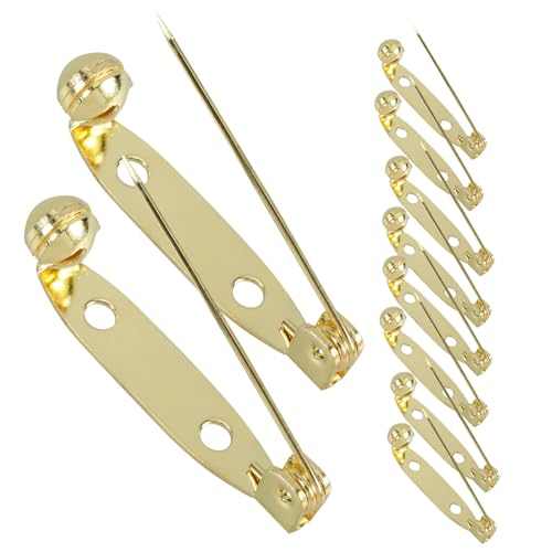 HEALSOPTHY 10 Stück Teiliges Kreative Kupferbroschen Sicherheitsnadeln für Kleidung DIY Accessoires für Hochzeitsdekorationen Einfach Anzuwenden für Schals Kleider und Mehr von HEALSOPTHY