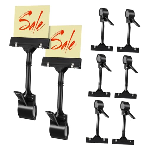 HEALSOPTHY 10 Stück Teiliges Kunststoff Etikettenhalter Verstellbar PP Material Stabil Vielseitiger Preisschild Klammer für Supermarkt Einzelhandel Büro Organizer HEALSOPTHY 10 Stück Teiliges Kunststoff Etikettenhalter Verstellbar PP Material Stabil Vielseitiger Preisschild Klammer für Supermarkt Einzelhandel Büro Organizer von HEALSOPTHY