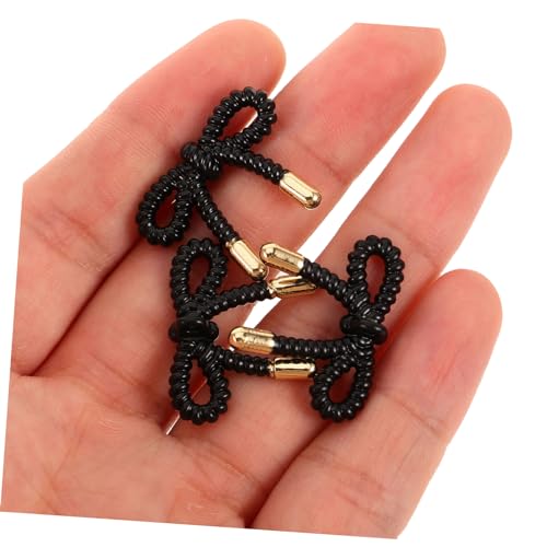 HEALSOPTHY 10 Stück Teiliges Metallknöpfe Schleifenform Robust und Modisch Nähen Verschlussknöpfe für Strickjacken Pullover Mäntel Praktische DIY Bekleidungszubehör Leichte Anbringung von HEALSOPTHY