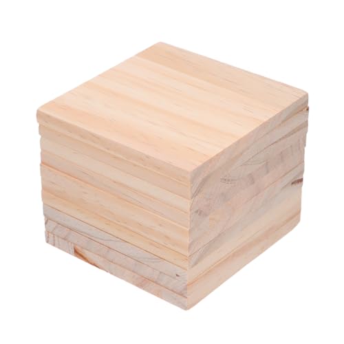 HEALSOPTHY 10 Stück Teiliges Quadratische Unbehandelte Holzblöcke aus Naturholz für DIY Bastelprojekte Geeignet zum Bemalen Gravieren Brennen für Heimdekoration HEALSOPTHY 10 Stück Teiliges Quadratische Unbehandelte Holzblöcke aus Naturholz für DIY Bastelprojekte Geeignet zum Bemalen Gravieren Brennen für Heimdekoration von HEALSOPTHY