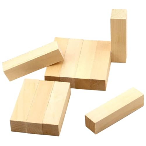 HEALSOPTHY 10 Stück Teiliges Rechteckiger Unbehandelter Holzblöcke aus Feiner Holzstruktur Vielseitig Geeignet zum Schnitzen Basteln und DIY Holzdekoration für Kreative Handwerksprojekte HEALSOPTHY 10 Stück Teiliges Rechteckiger Unbehandelter Holzblöcke aus Feiner Holzstruktur Vielseitig Geeignet zum Schnitzen Basteln und DIY Holzdekoration für Kreative Handwerksprojekte von HEALSOPTHY