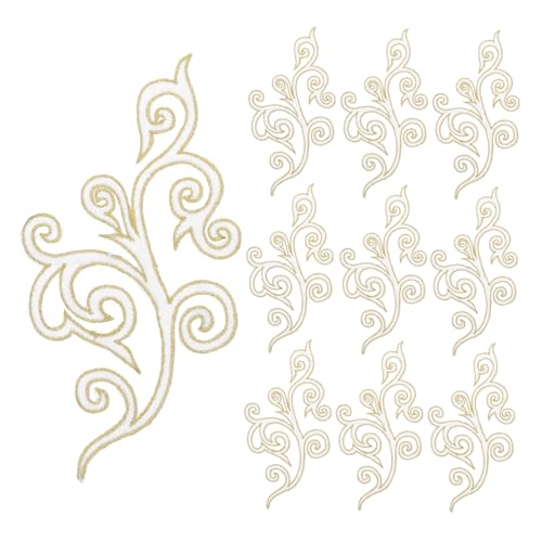 HEALSOPTHY 10 Stück Teiliges Selbstklebende Goldene Stickerei Applikationen Blumenmotive für Hochzeit Brautkleid Verzierung DIY Basteln Vielseitig Nutzbar Kleidung und Textilien HEALSOPTHY 10 Stück Teiliges Selbstklebende Goldene Stickerei Applikationen Blumenmotive für Hochzeit Brautkleid Verzierung DIY Basteln Vielseitig Nutzbar Kleidung und Textilien von HEALSOPTHY