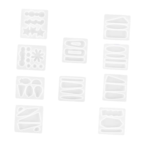 HEALSOPTHY 10 Stück Teiliges Silikonformen für Haarschmuck Flexible Gießformen für Ohrringe Anhänger Haarclips und Mehr für Diy Schmuckherstellung und Projekte HEALSOPTHY 10 Stück Teiliges Silikonformen für Haarschmuck Flexible Gießformen für Ohrringe Anhänger Haarclips und Mehr für Diy Schmuckherstellung und Projekte von HEALSOPTHY