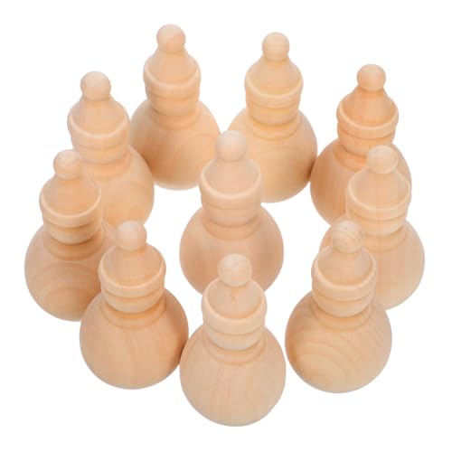 HEALSOPTHY 10 Stück Teiliges Unvollendete Schneemann Holzfiguren Kleine Holzpuppen zum Bemalen Diy Weihnachtsdekoration Bastelprojekte Kreative Handarbeit von HEALSOPTHY