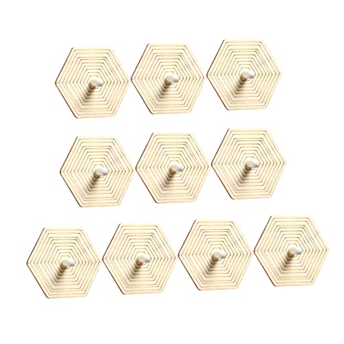 HEALSOPTHY 10 Stück Unfertiges Oberteil Kinderkreisel Oberteile Für Spinnen Aus Holz Bambus HEALSOPTHY 10 Stück Unfertiges Oberteil Kinderkreisel Oberteile Für Spinnen Aus Holz Bambus von HEALSOPTHY