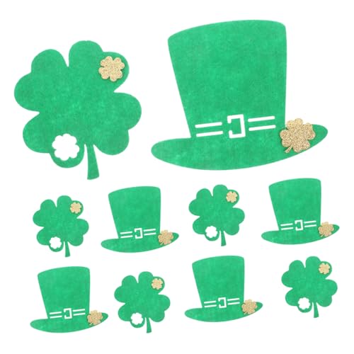 HEALSOPTHY 10stücke Titel Teiliges Kleeblatt Untersetzer Für Patrick Day rutschfeste Tischmatten Für Getränke Multifunktionale Deko Und Schutz Für Tische HEALSOPTHY 10stücke Titel Teiliges Kleeblatt Untersetzer Für Patrick Day rutschfeste Tischmatten Für Getränke Multifunktionale Deko Und Schutz Für Tische von HEALSOPTHY