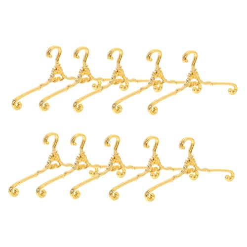 HEALSOPTHY 10 Stücke Pet Kleiderbügel Und Puppe Kleidung Lagerung Für Hund Katze Schränke Mini Kleiderbügel Metall Puppe Kleidung Kleid Outfit Halter von HEALSOPTHY