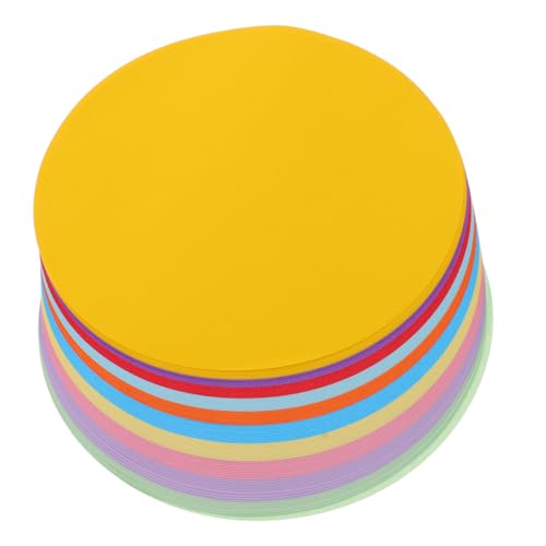 HEALSOPTHY 100 Blatt Rundes Origami Papier Buntes Faltpapier Doppelseitig Bastelpapier für DIY Kunsthandwerk Schule und Party Dekoration Farben von HEALSOPTHY