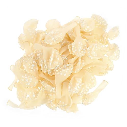 HEALSOPTHY 100 Stück 12 transparenter Schneeballon Schneeflocken-Partyzubehör festliche heliumballons weihnachts party weihnachtsdeko Dekoration aus Latexballons Partyballons Emulsion Weiß HEALSOPTHY 100 Stück 12 transparenter Schneeballon Schneeflocken-Partyzubehör festliche heliumballons weihnachts party weihnachtsdeko Dekoration aus Latexballons Partyballons Emulsion Weiß von HEALSOPTHY