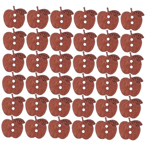 HEALSOPTHY 100 Stück Apfelförmige Holzknöpfe Retro Stil Natürliche Doppel Knöpfe Für DIY Basteln Nähen Kleidung Kreative Projekte HEALSOPTHY 100 Stück Apfelförmige Holzknöpfe Retro Stil Natürliche Doppel Knöpfe Für DIY Basteln Nähen Kleidung Kreative Projekte von HEALSOPTHY