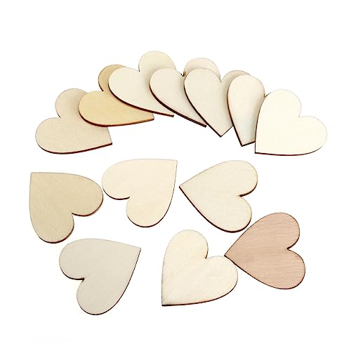HEALSOPTHY 100 Stück Blanko Herz Holzscheiben für Diy Bastelarbeiten Hochzeitsdeko Streudeko Verzierung für Scrapbooking und Dekorationsprojekte HEALSOPTHY 100 Stück Blanko Herz Holzscheiben für Diy Bastelarbeiten Hochzeitsdeko Streudeko Verzierung für Scrapbooking und Dekorationsprojekte von HEALSOPTHY